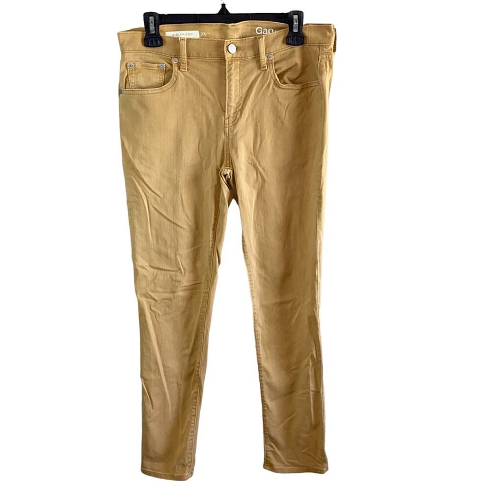 Gap Girlfriend‎ Jeans Golden Yellow Mustard Denim Size 27R